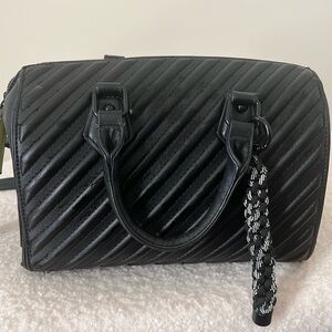 Small black duffle purse